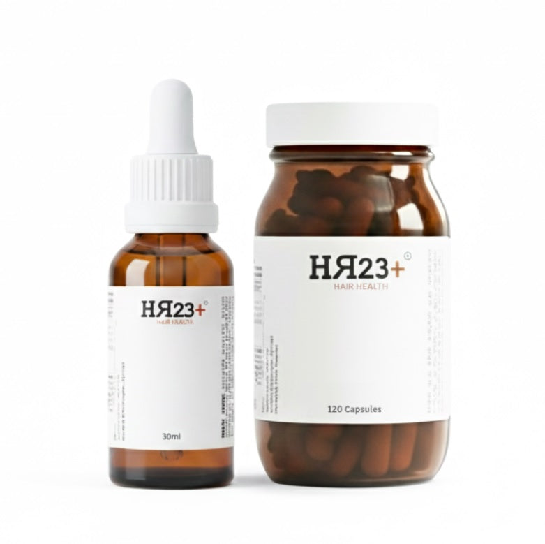 HR23+ Advanced Hair Loss Support System - Supplement + Serum Combo Pack
